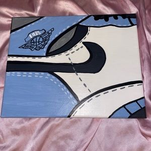 University Blue Jordan one Painting